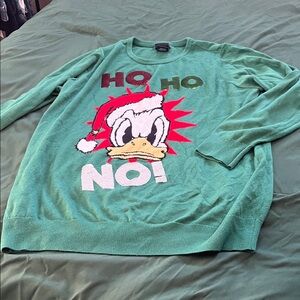 Disney Green Donald Duck Christmas Sweater